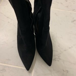 ALDO black suede over the knee boots